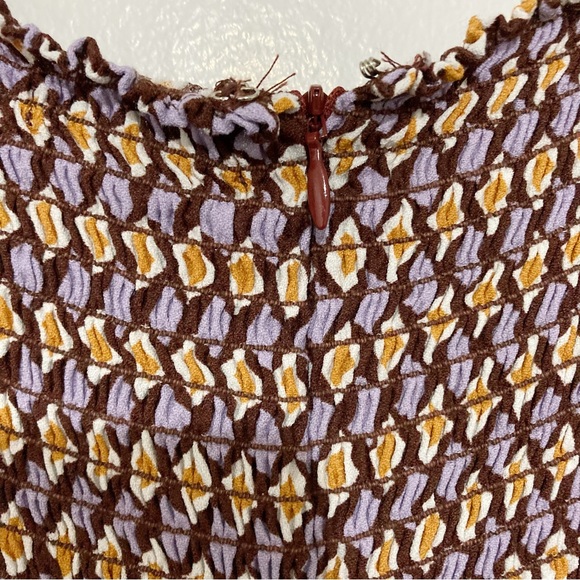 Reformation Hilda Midi Long Sleeve Dress Plaza Print Size 8 NWT - Picture 12 of 16